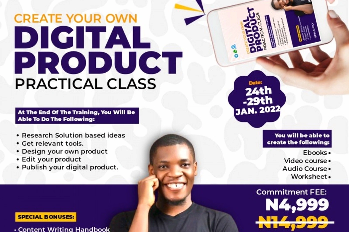Creating digital products training